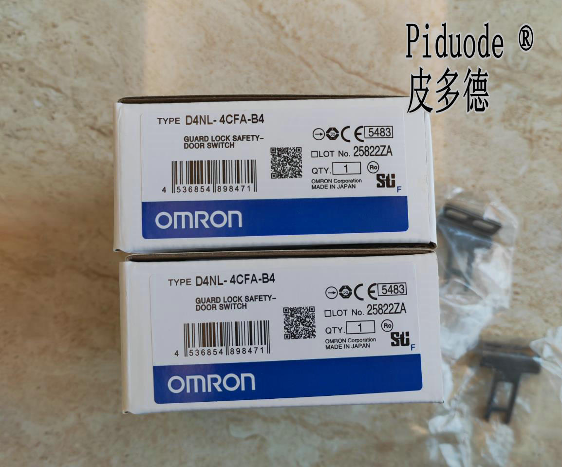 ORMON歐姆龍 D4NL-4CFA-B4 多接點小型電磁鎖定安全門開關(guān) 全新